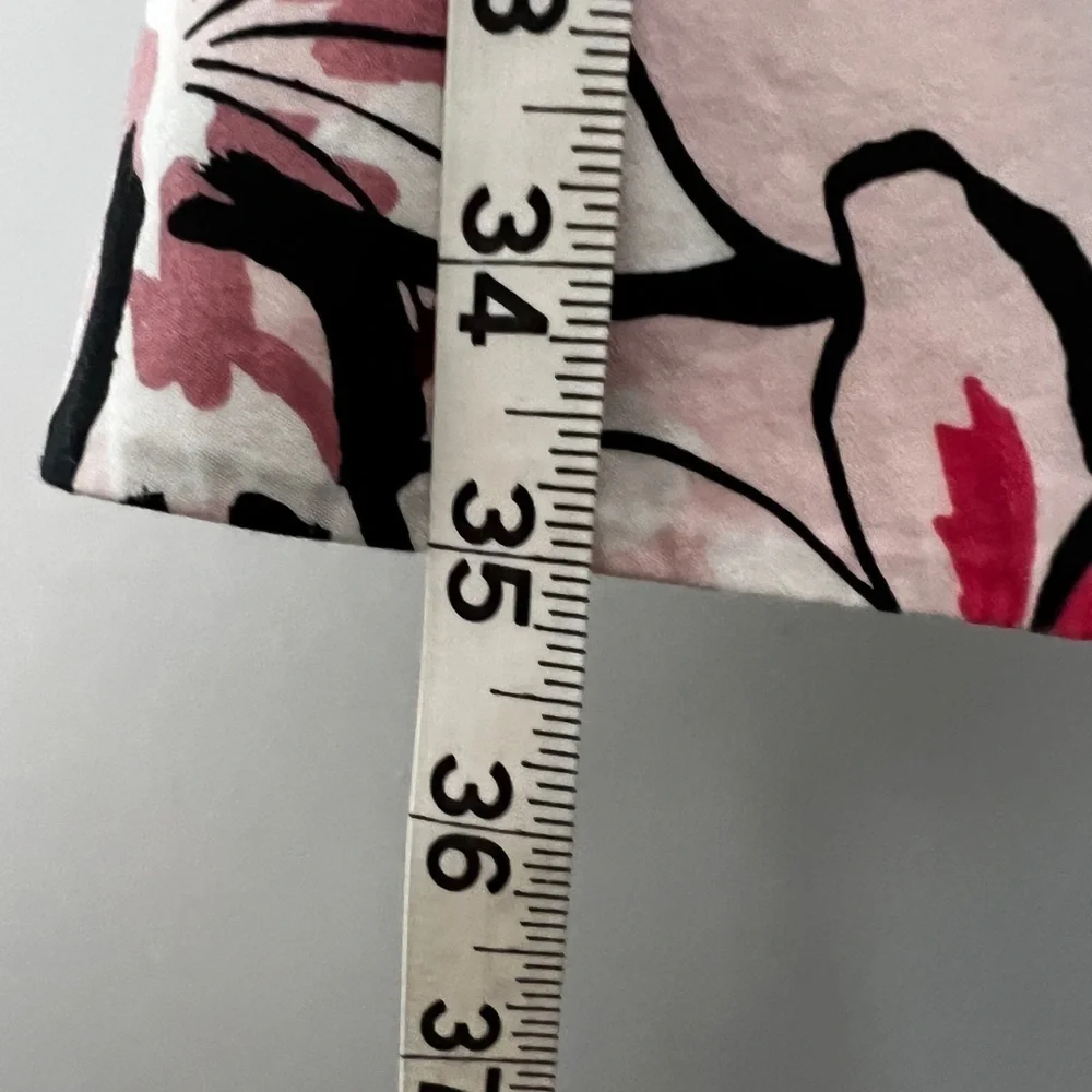 Kate Spade New York Tiger Lily print wrap dress featuring a blush pink base Sz 0